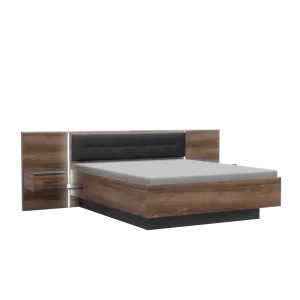 Bed and Beside Tables with Mattress